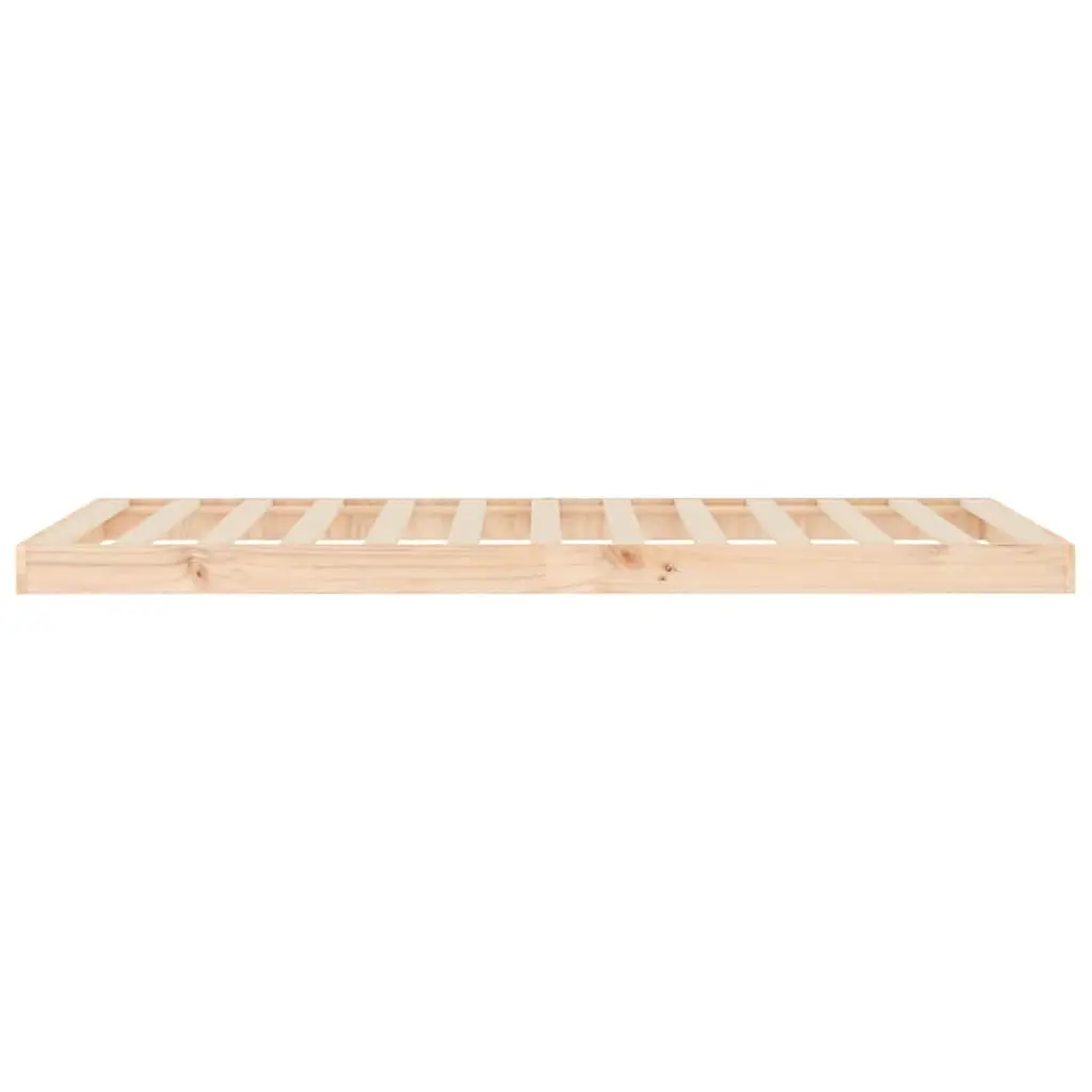Solid Wood Pine Bed Frame 90x190 cm Single Wooden Bedroom Furniture Brown
