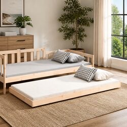 Specifications of Solid Pine Wood Bed Frame 90x190 cm