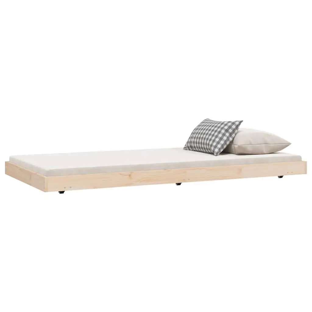Solid Pine Wood Bed Frame 90x190 cm