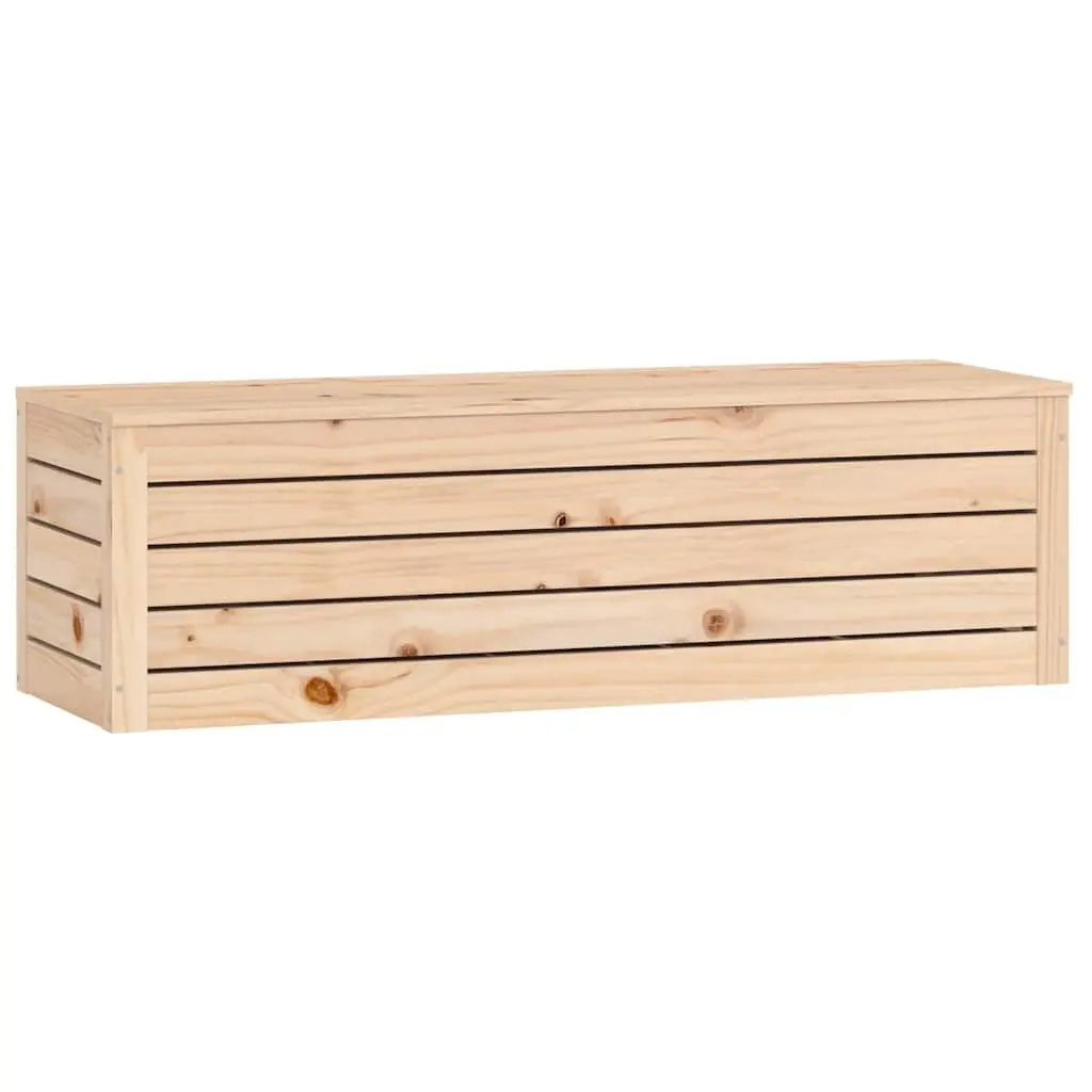 Storage Box Solid Pine Wood Chest Trunk Organiser Bedroom Living Room Brown