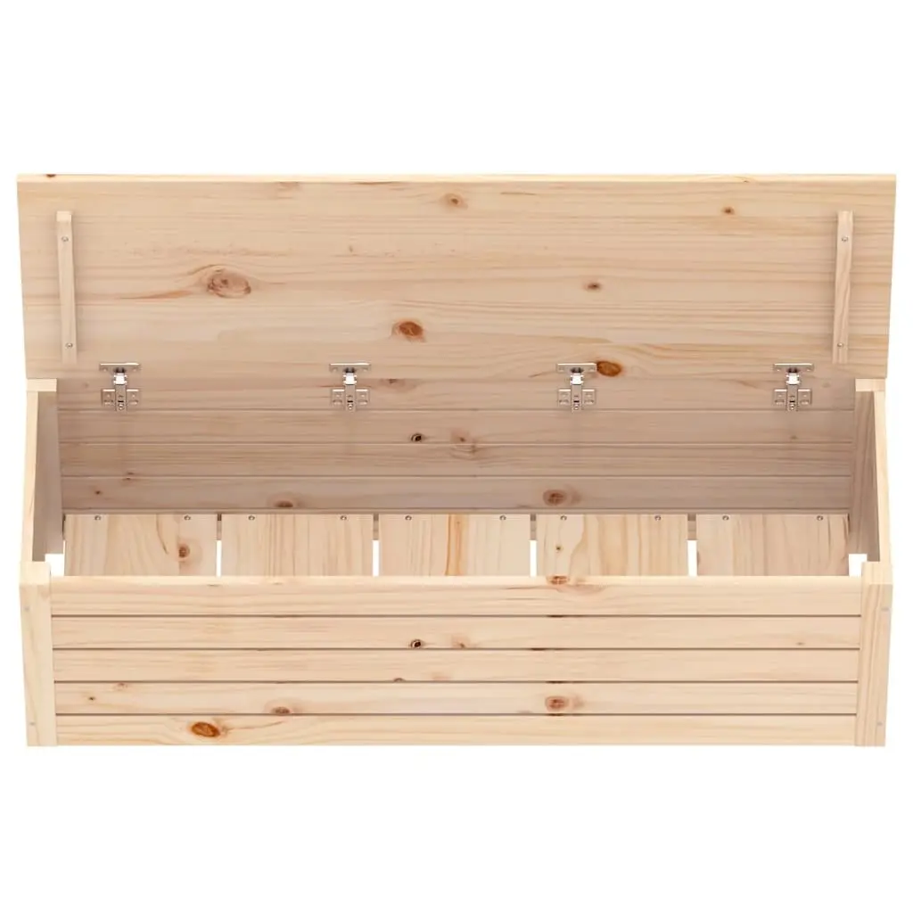 Storage Box Solid Pine Wood Chest Trunk Organiser Bedroom Living Room Brown