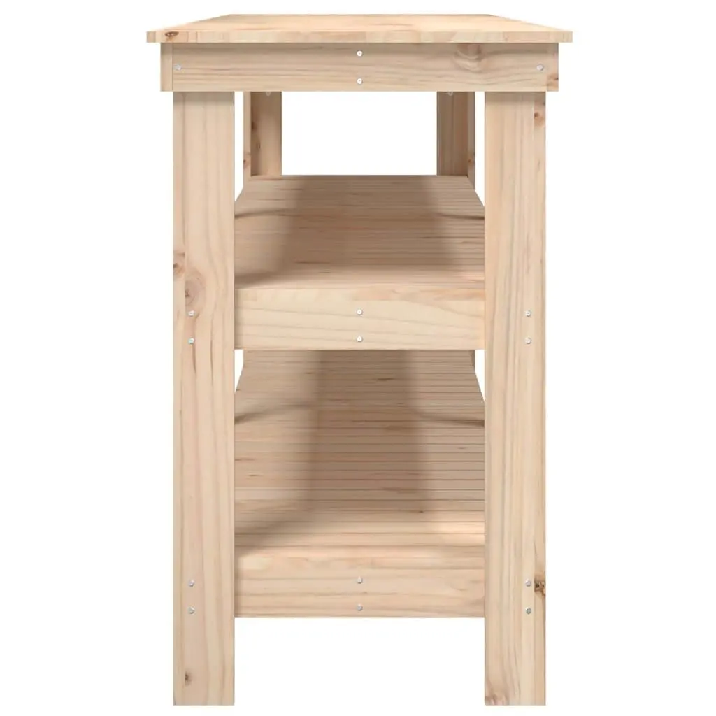 Solid Wood Pine Work Bench 181x50x80 cm