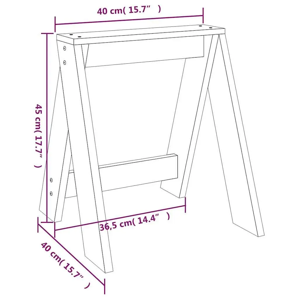 White Wooden Bar Stools Set of 2 Kitchen Dining Room Seating 40 x 40 x 45 cm