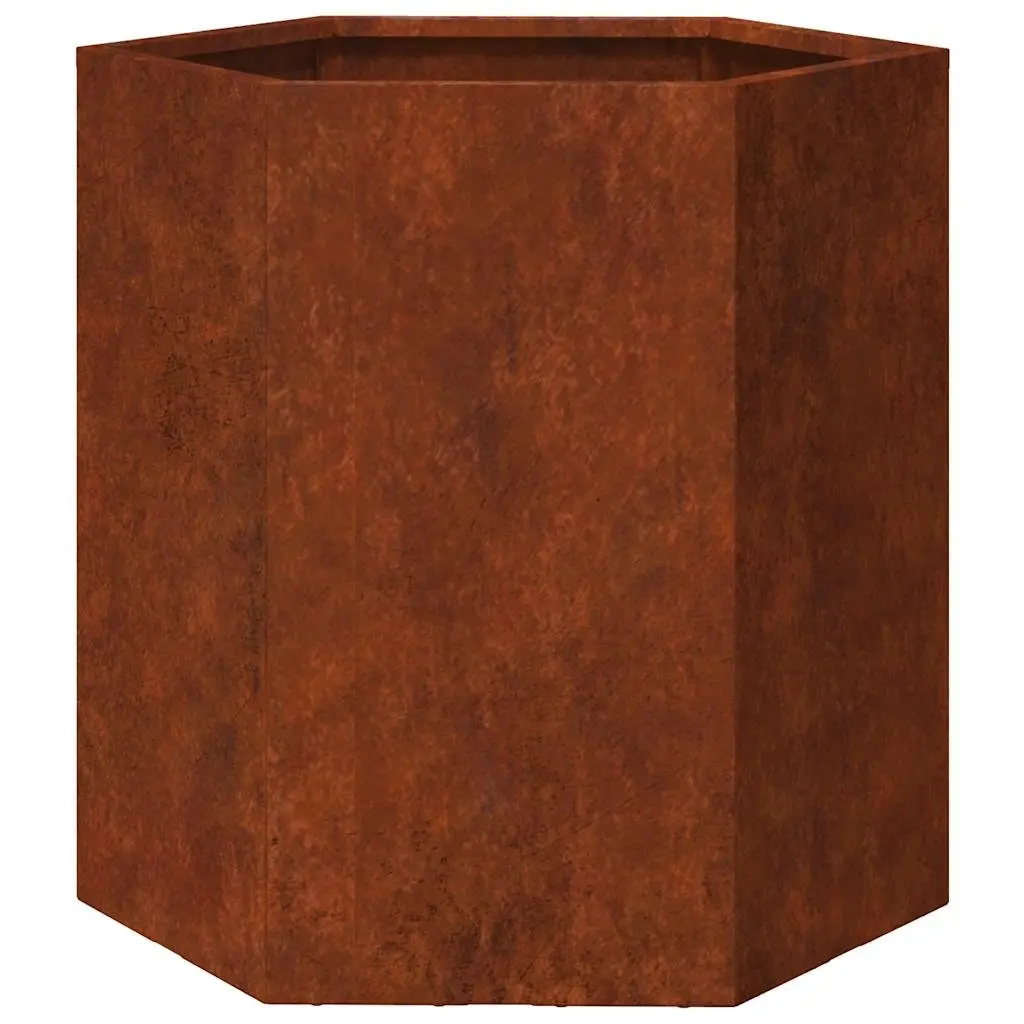 Corten Steel Planter Box 40x40x45 cm Garden Flower Pot Decorative Outdoor