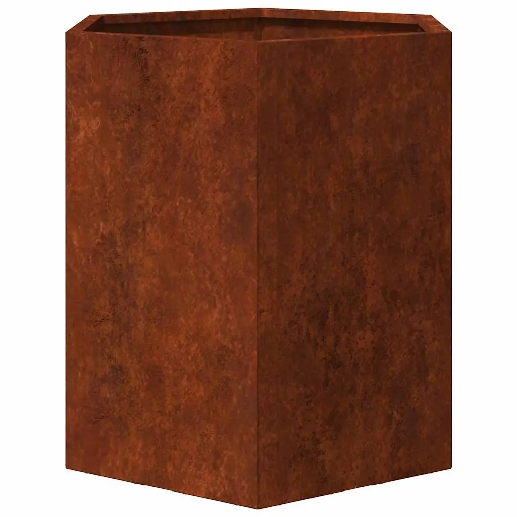Corten Steel Planter Box 40x40x45 cm Garden Flower Pot Decorative Outdoor