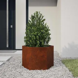 Corten Steel Planter Box Specifications 60x60x45cm