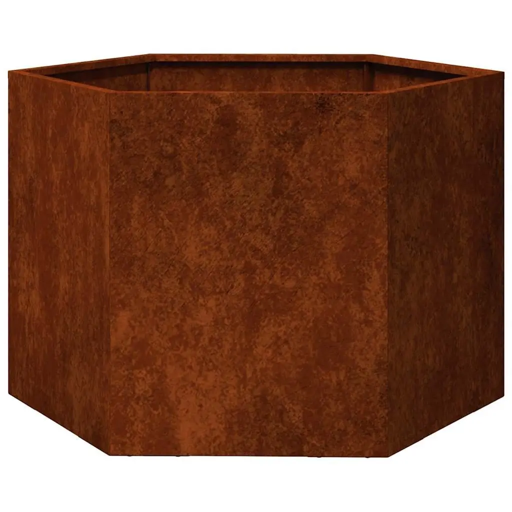 Corten Steel Planter 60x60x45cm Garden Flower Box Weathering Steel Raised Bed