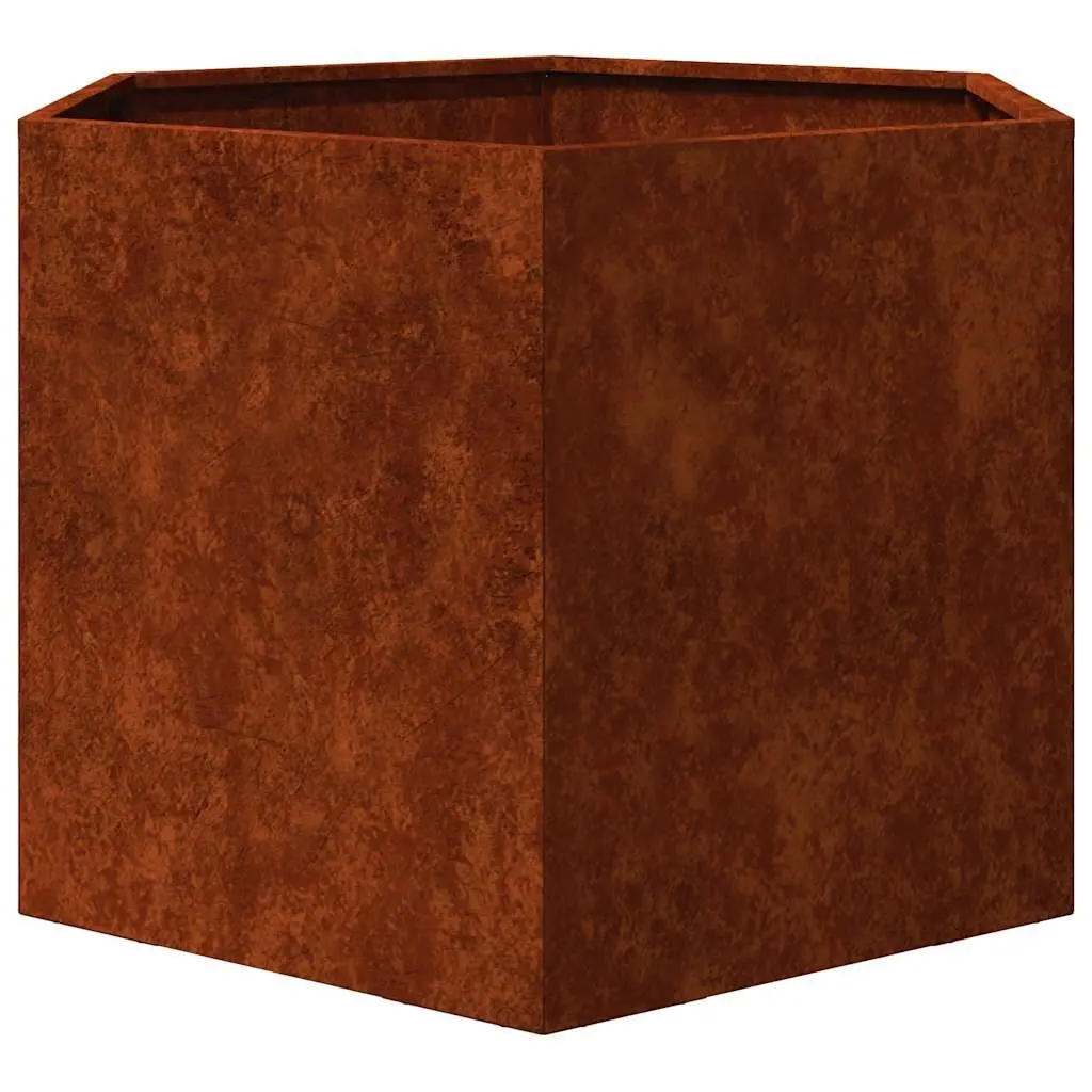 Corten Steel Planter 60x60x45cm Garden Flower Box Weathering Steel Raised Bed