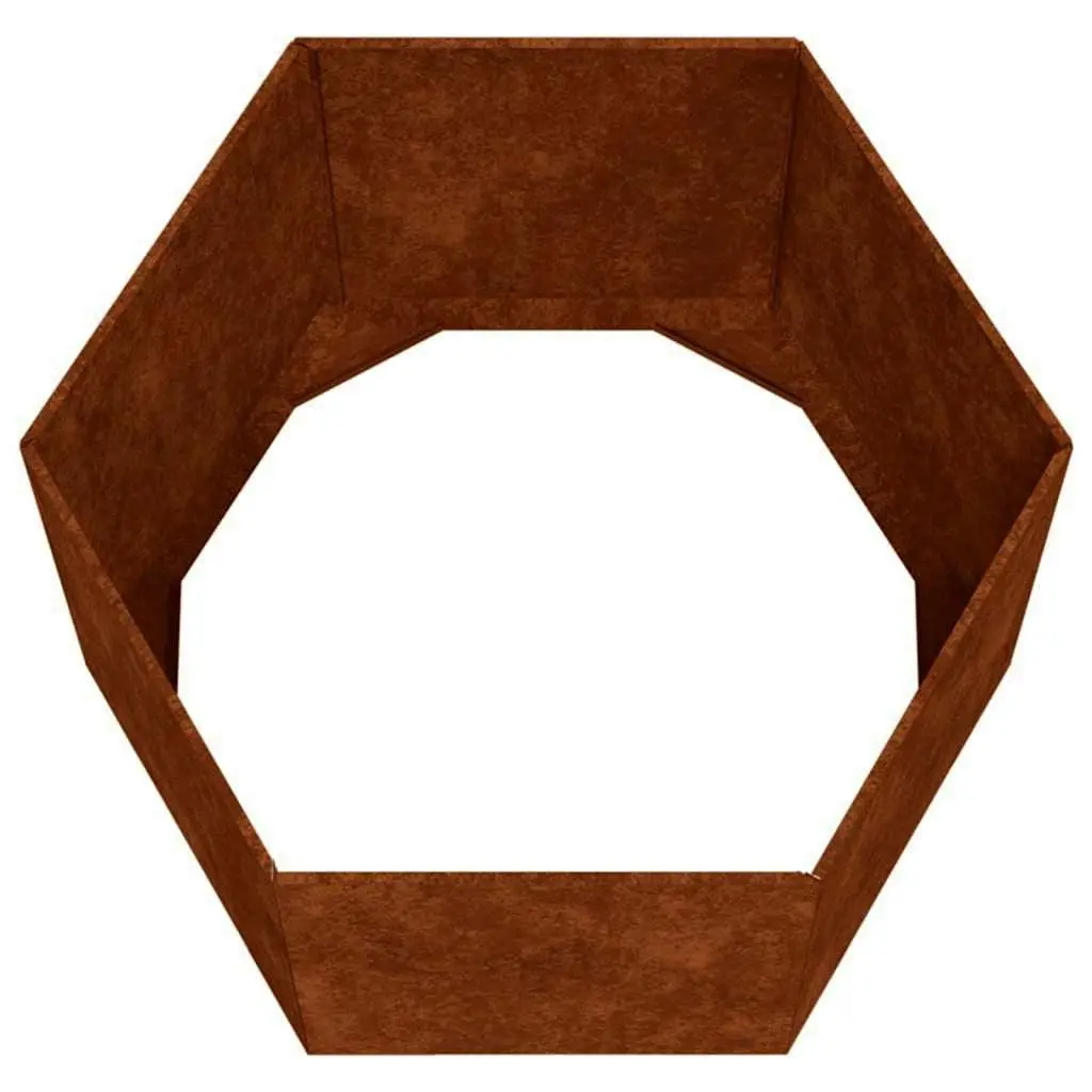 Corten Steel Planter 60x60x45cm Garden Flower Box Weathering Steel Raised Bed
