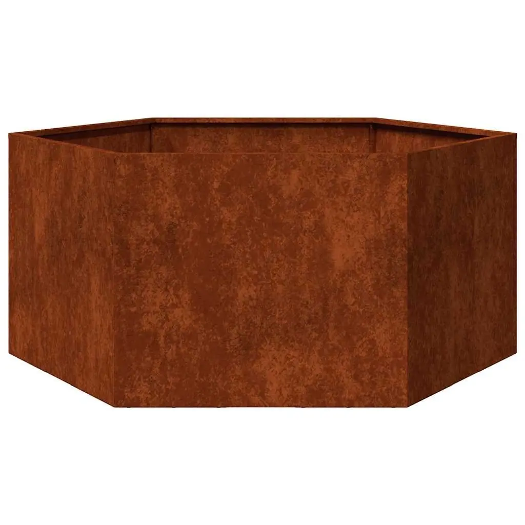 Corten Steel Planter Box for Garden 90x90x45 cm Rusty Raised Bed
