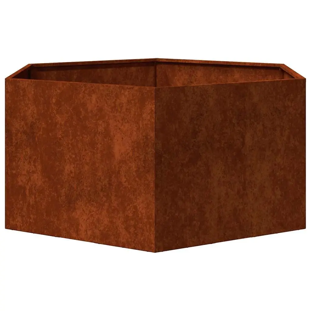 Corten Steel Planter Box for Garden 90x90x45 cm Rusty Raised Bed