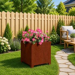 Corten Steel Planter Dimensions: 30 x 30 x 30 cm