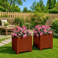 Specifications of 2 Planters with Legs 30x30x30 cm