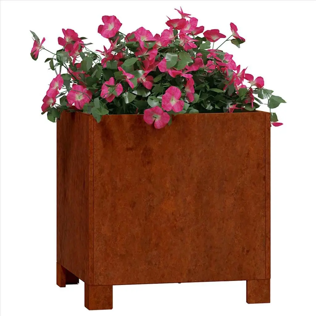 Planters with Legs Outdoor Garden Decor 30x30x30 cm 2 Piece Flower Box
