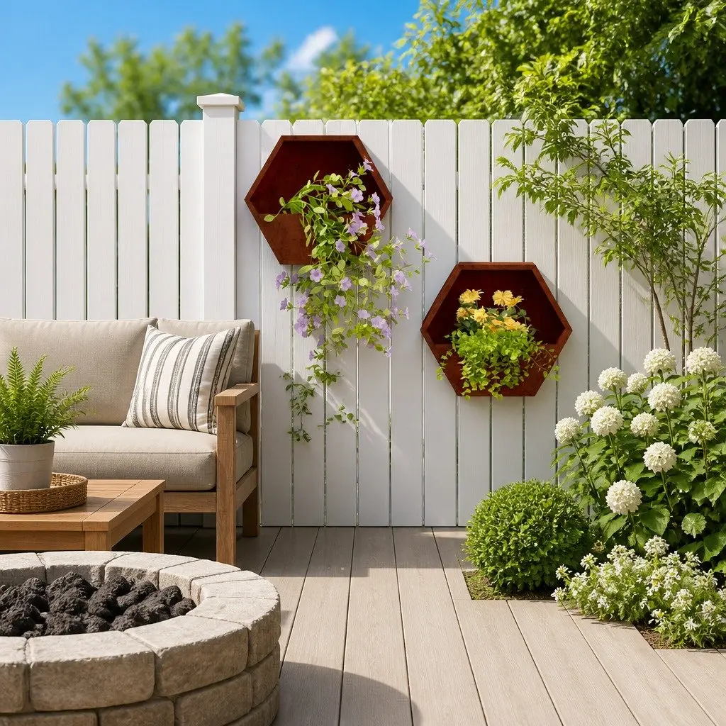 Wall Planters for Garden Balcony Patio 30x10x25 cm Corten Steel 2 Piece