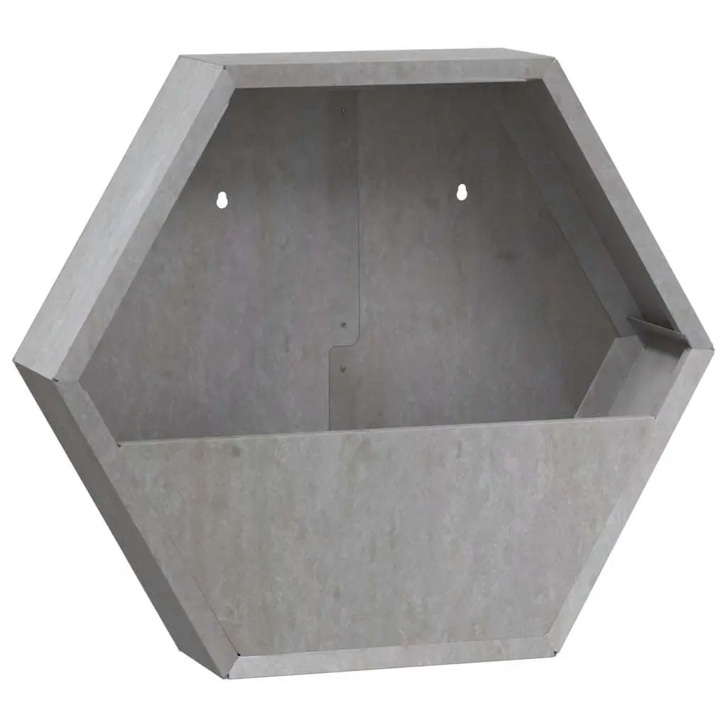 Wall Planters Garden Balcony Patio Decor Corten Steel 46x10x40 cm 2 Pieces