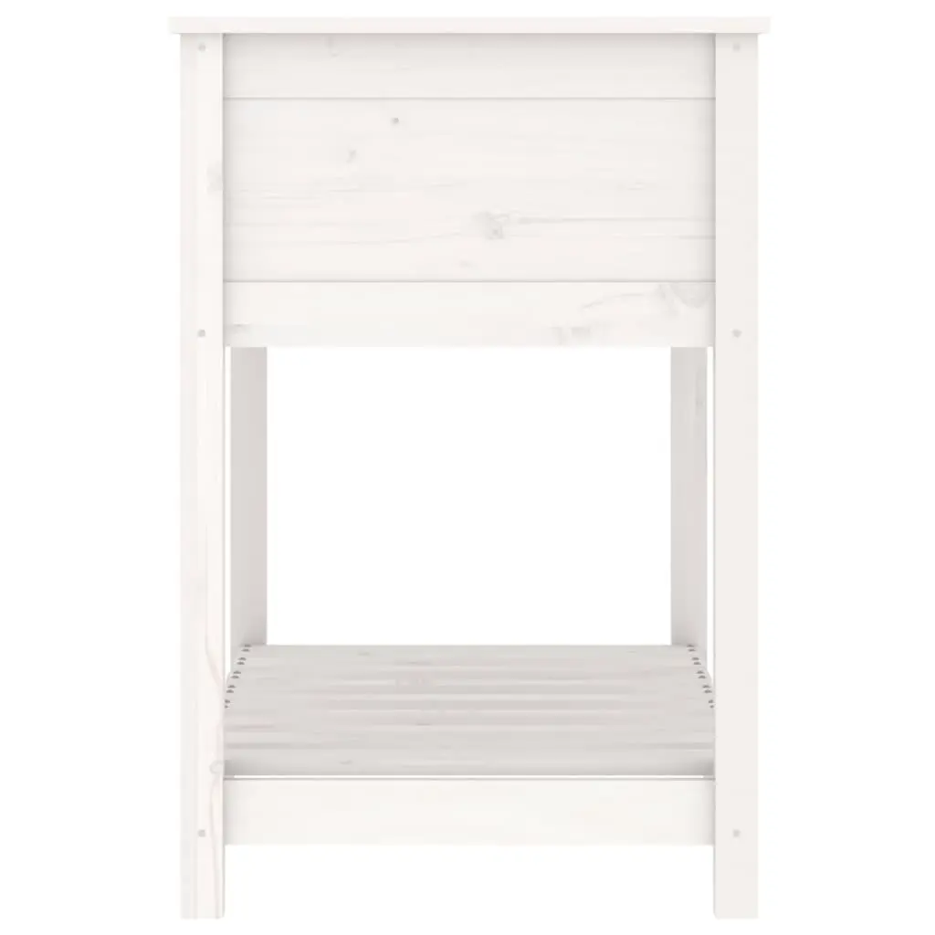 Wooden Planter with Shelf for Garden 82.5 x 54 x 81 cm