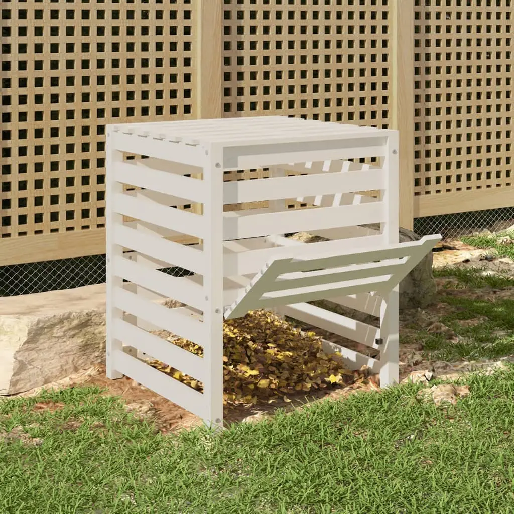Solid Wood Pine Composter 63.5x63.5x77.5 cm