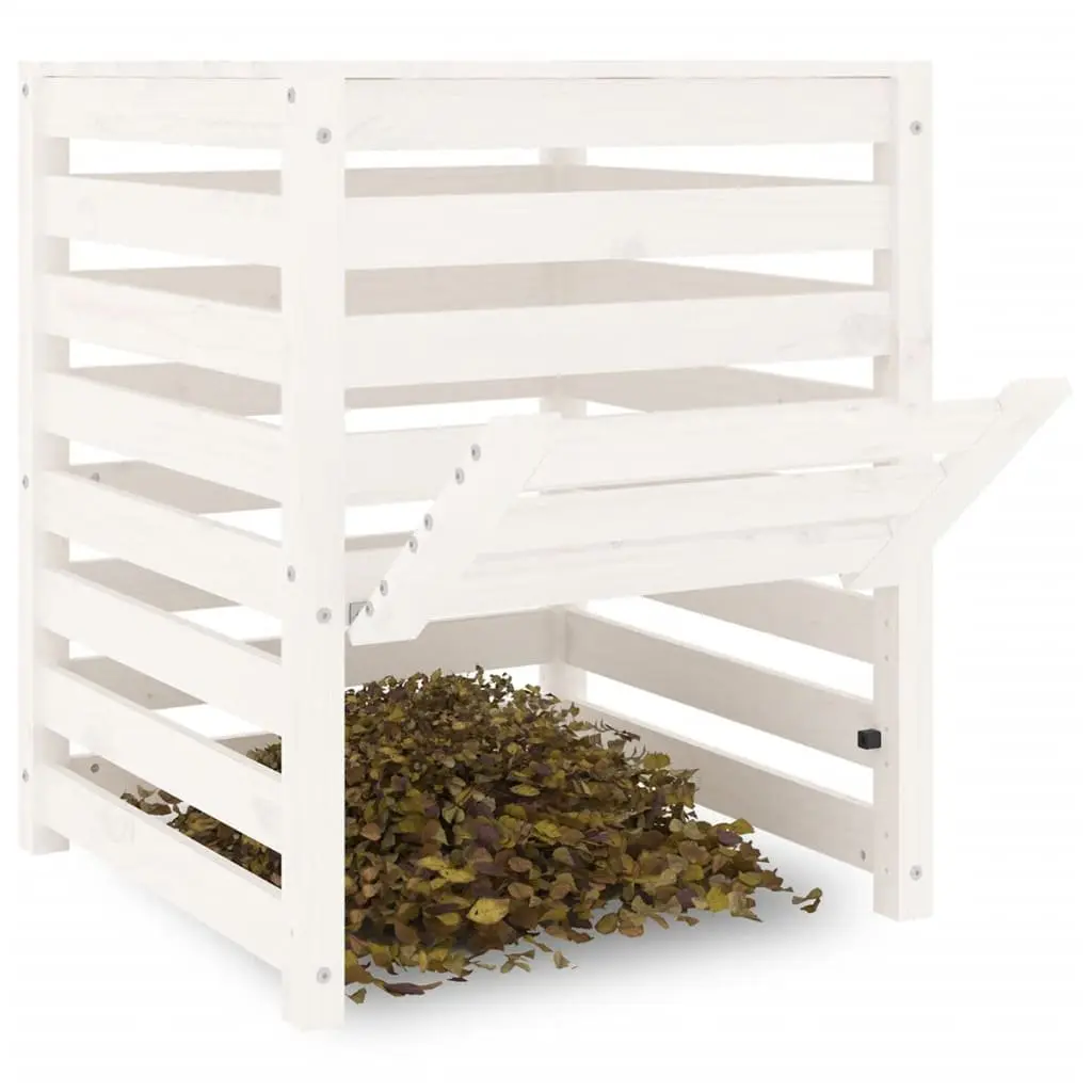 Solid Wood Pine Composter 63.5x63.5x77.5 cm