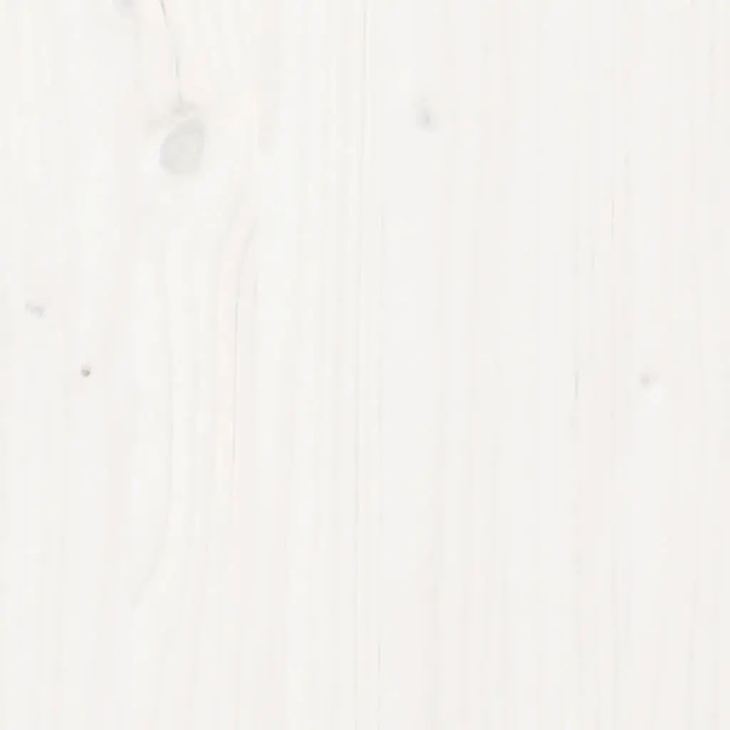 Wooden Composter Bin 82.5x82.5x99.5cm Solid Pine White