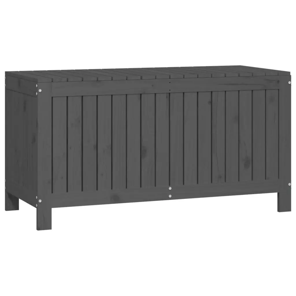 Garden Storage Box Grey 115x49x60 cm Solid Wood Pine Outdoor Deck Patio Tool