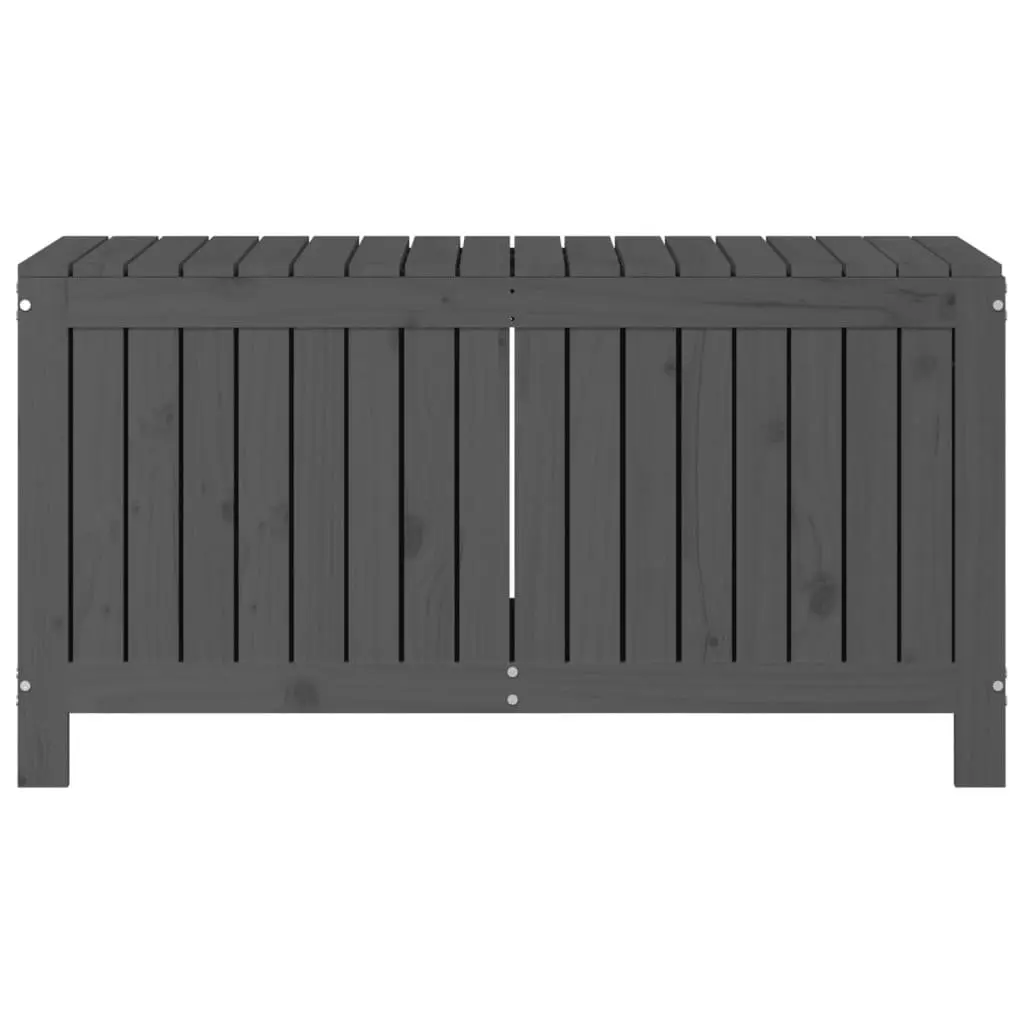 Garden Storage Box Grey 115x49x60 cm Solid Wood Pine Outdoor Deck Patio Tool