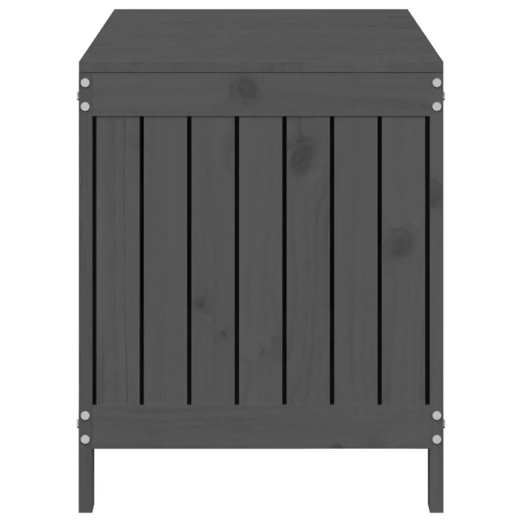 Garden Storage Box Grey 115x49x60 cm Solid Wood Pine Outdoor Deck Patio Tool