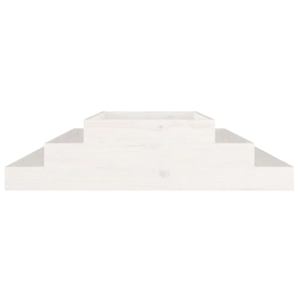 Raised Planter Box 110x110x27cm White