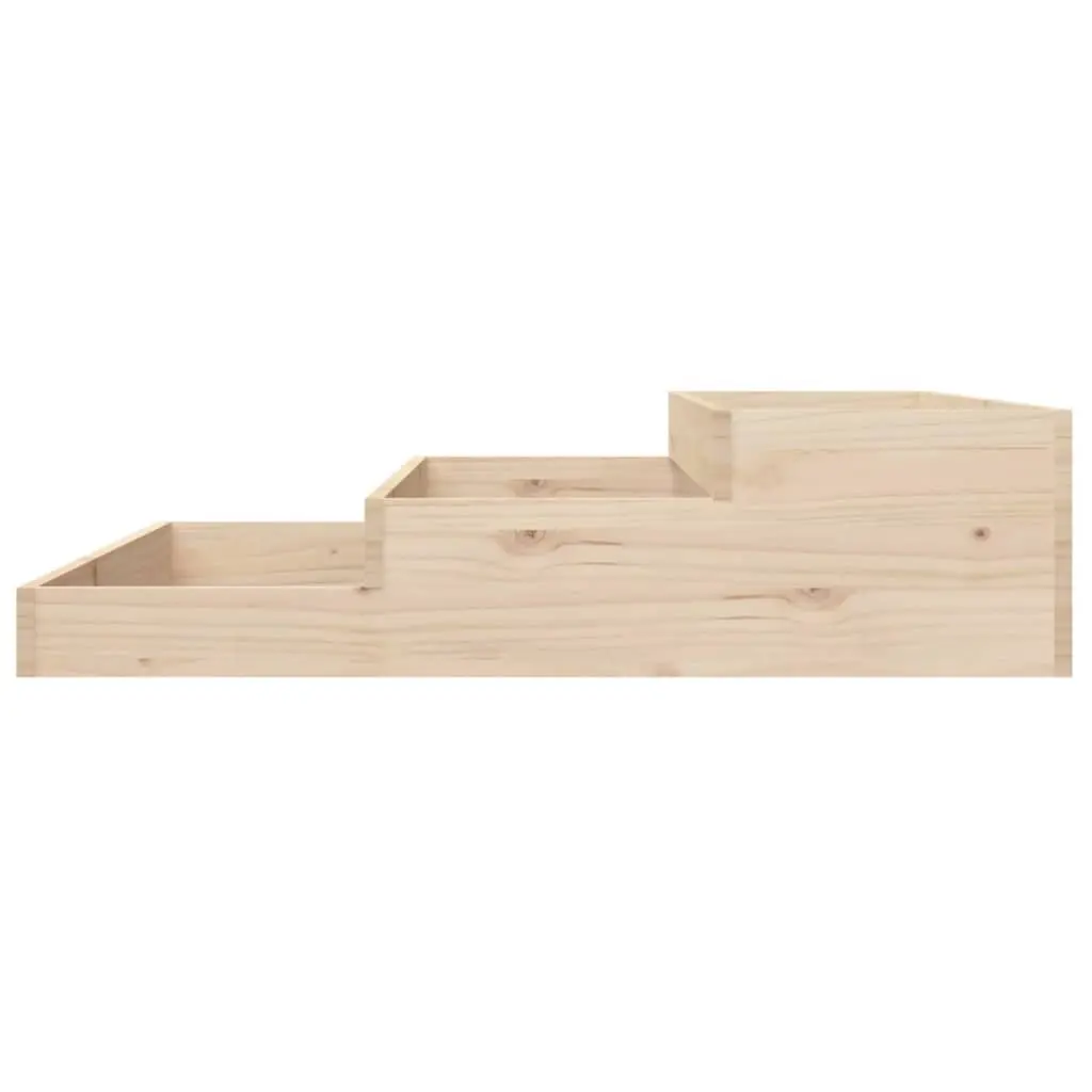Wooden Planter Box 107x107x27 cm Solid Pine Raised Garden Bed Flower Pot
