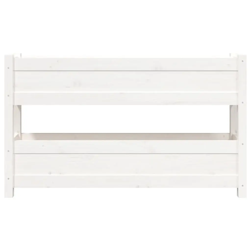 Wooden Planter Raised Bed for Garden Patio Balcony 112x25x66cm