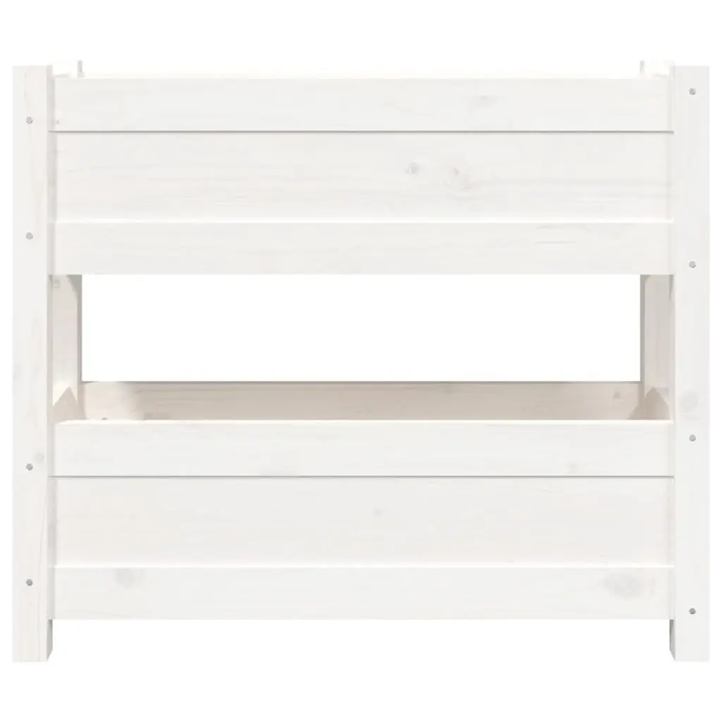 Wooden Planter Garden Patio Twin Flower Boxes 77x25x66 cm