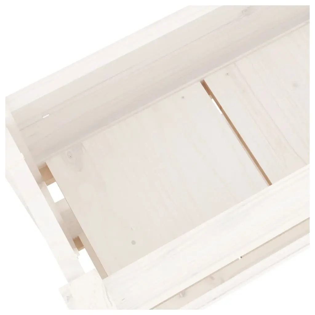 Wooden Planter Garden Patio Twin Flower Boxes 77x25x66 cm