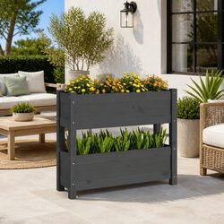 Wooden Planter Dimensions: 77 x 25 x 66 cm