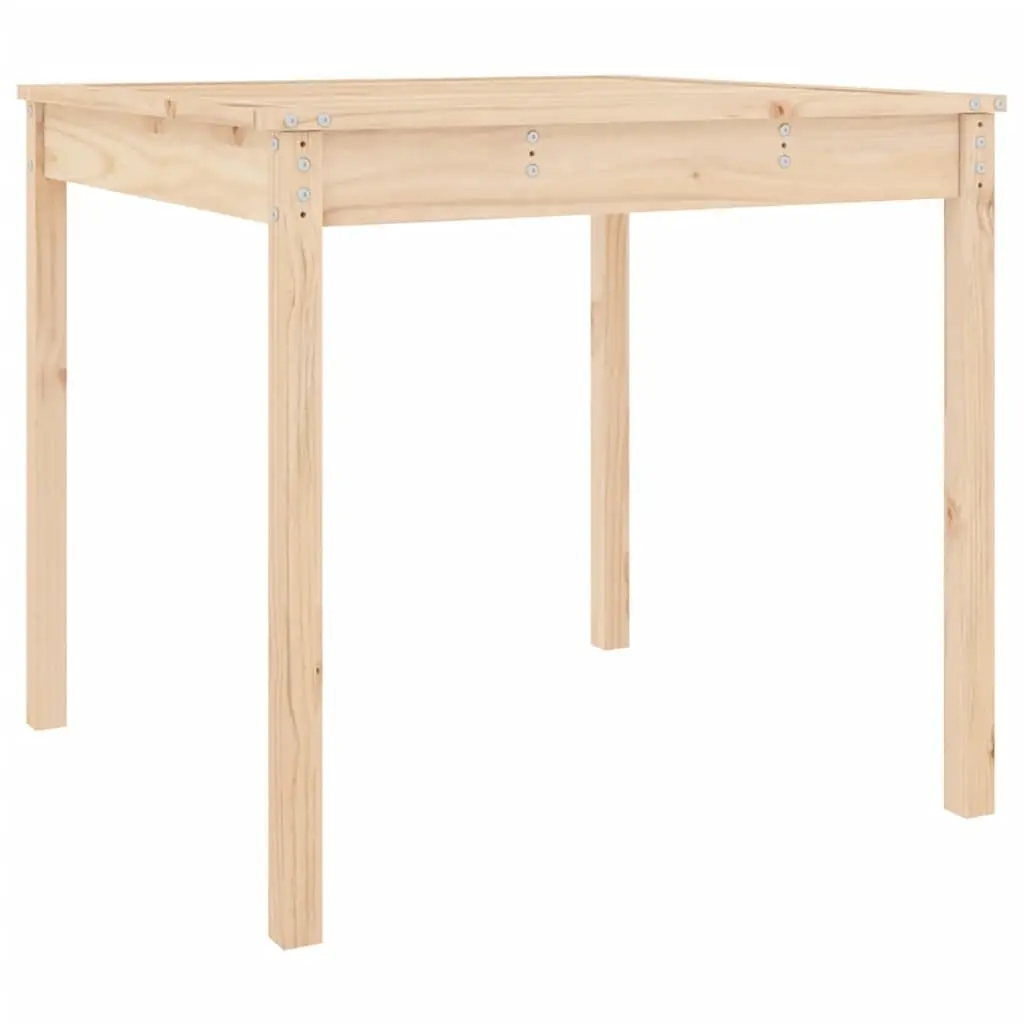 Garden Table Outdoor Patio 82.5x82.5x76 cm Solid Wood Pine Brown