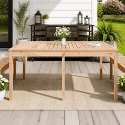 Specifications for Solid Pine Wood Garden Table 159.5x82.5x76cm