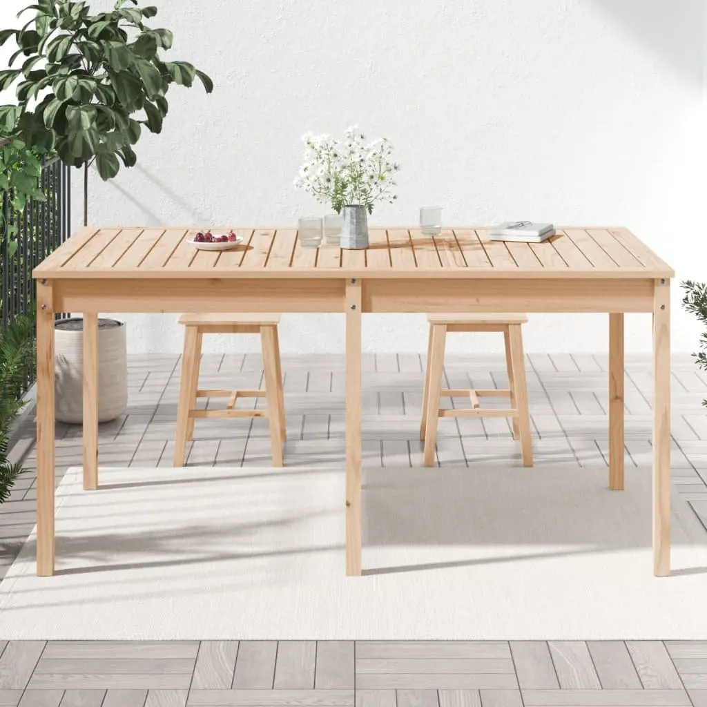 Solid Pine Wood Garden Table 159.5x82.5x76cm