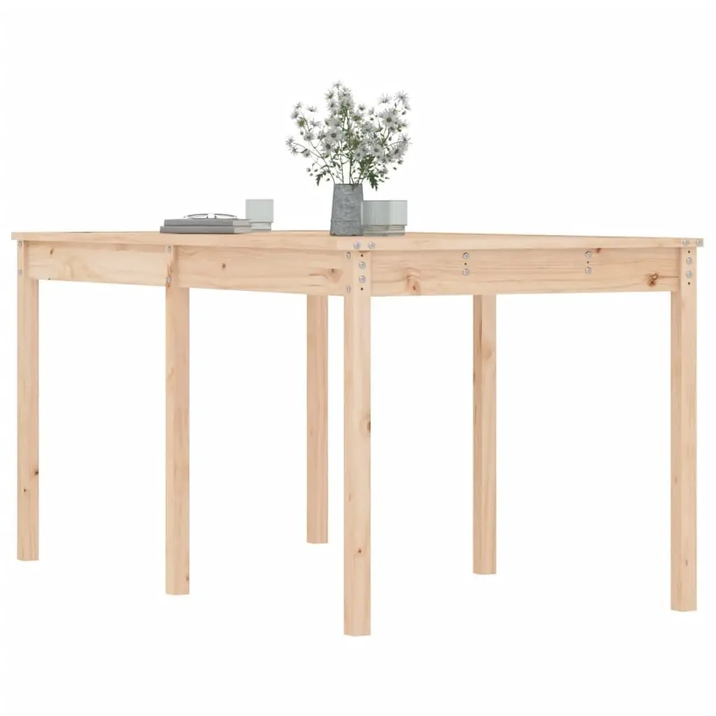 Solid Pine Wood Garden Table 159.5x82.5x76cm