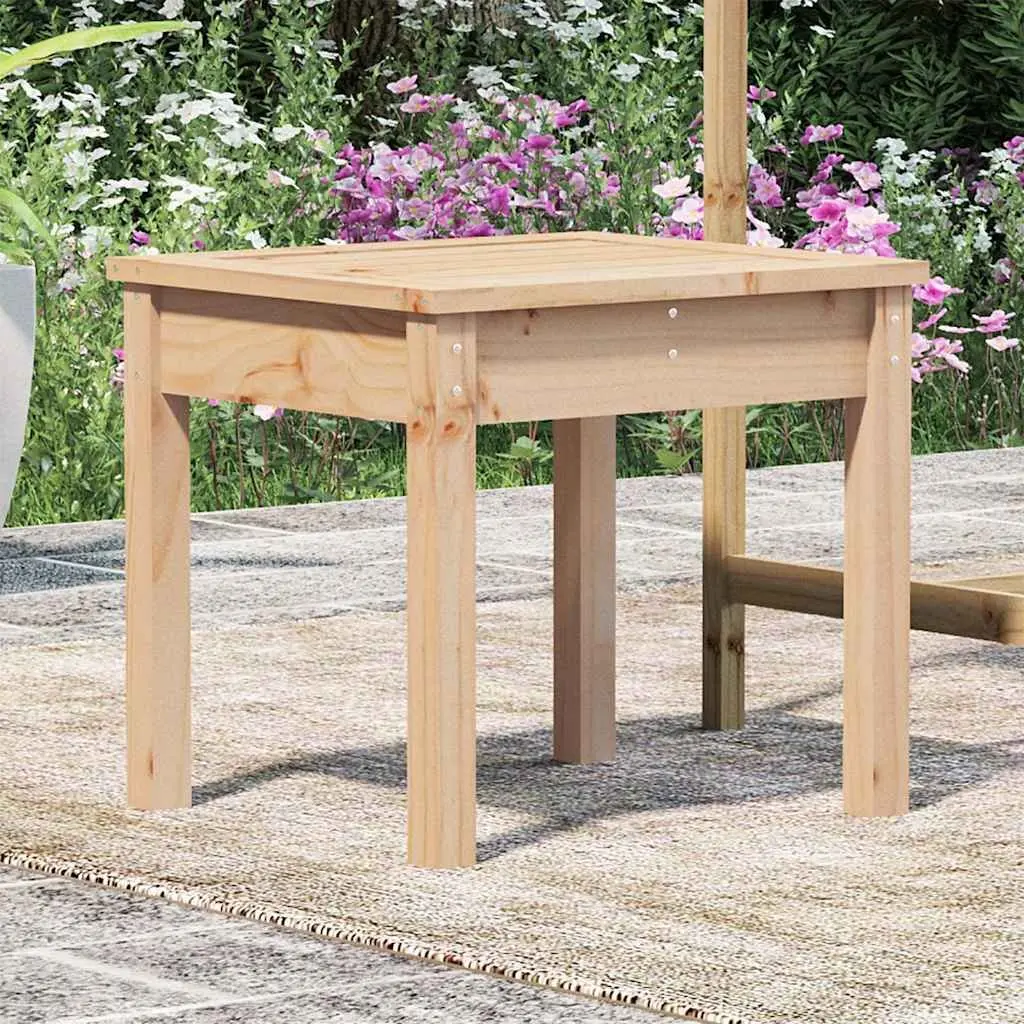 Outdoor Garden Bench Solid Wood Pine Slatted Design Patio Seating Brown