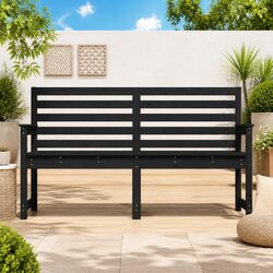 Specifications for Black Wooden Garden Bench