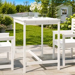 Garden Table Dimensions 121x82.5x110cm - Solid Pine Wood