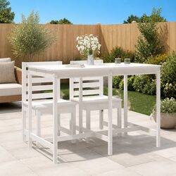 Dimensions: 159.5 x 82.5 x 110 cm White Garden Table