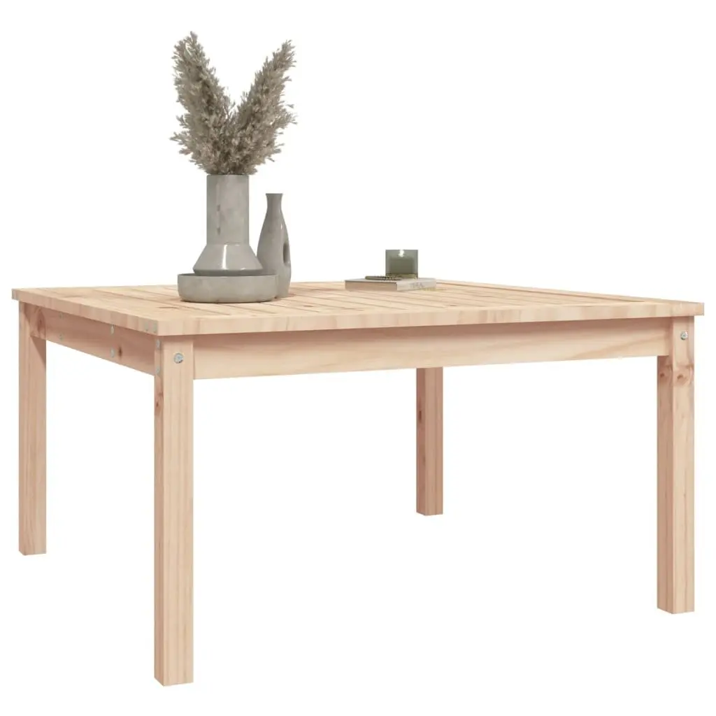Garden Table 82.5x82.5x45 cm Solid Wood Pine Brown Patio Outdoor Furniture