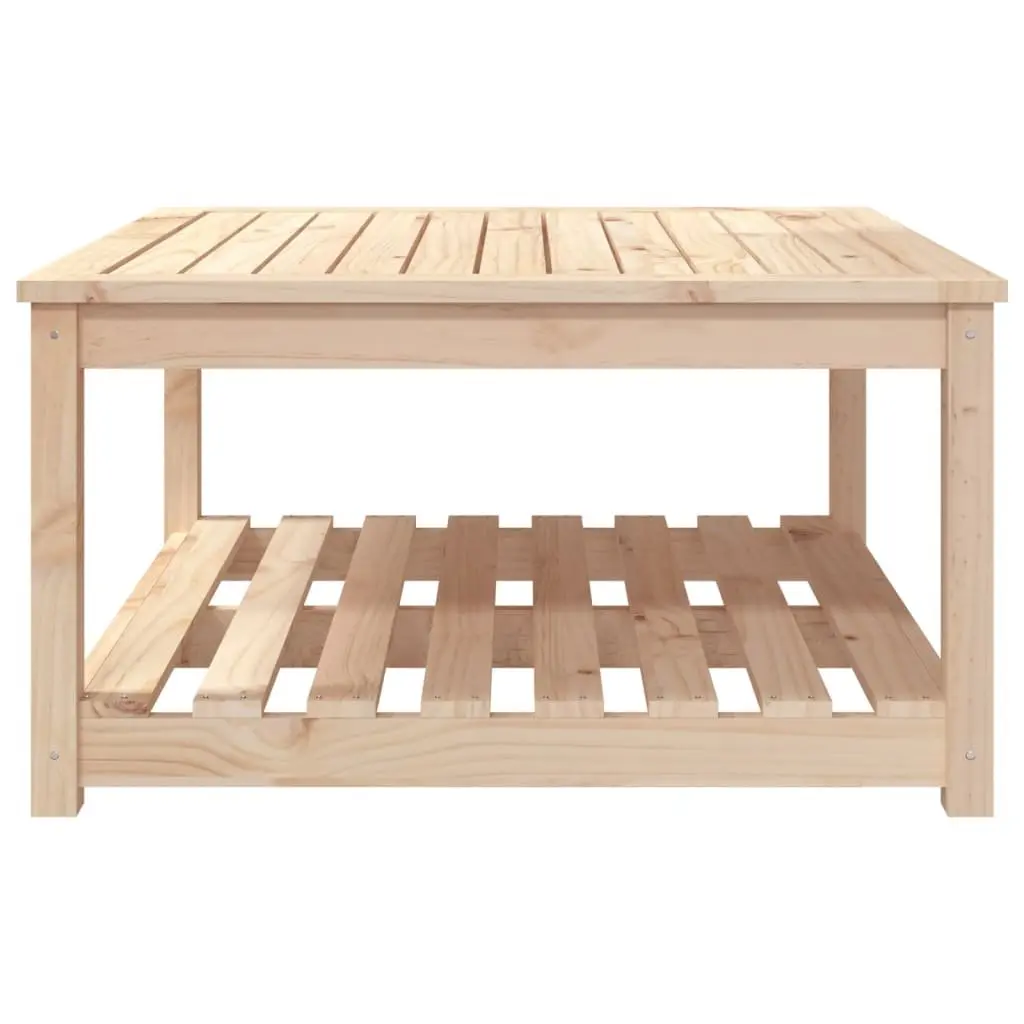 Outdoor Garden Table 82.5x82.5x45cm Solid Wood Pine Patio Dining Furniture