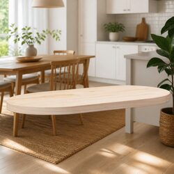 Specifications of Solid Pine Oval Table Top 60x30x2.5 cm