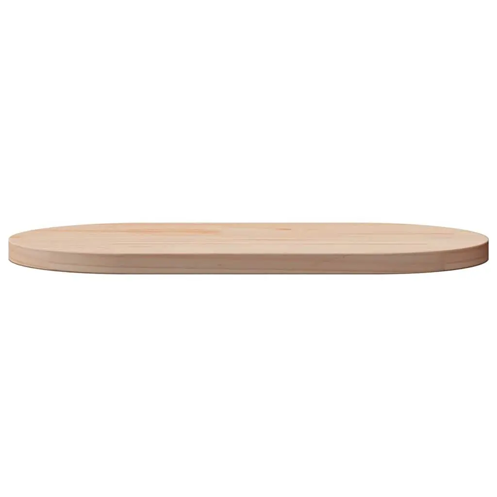 Solid Pine Oval Table Top 60x30x2.5 cm