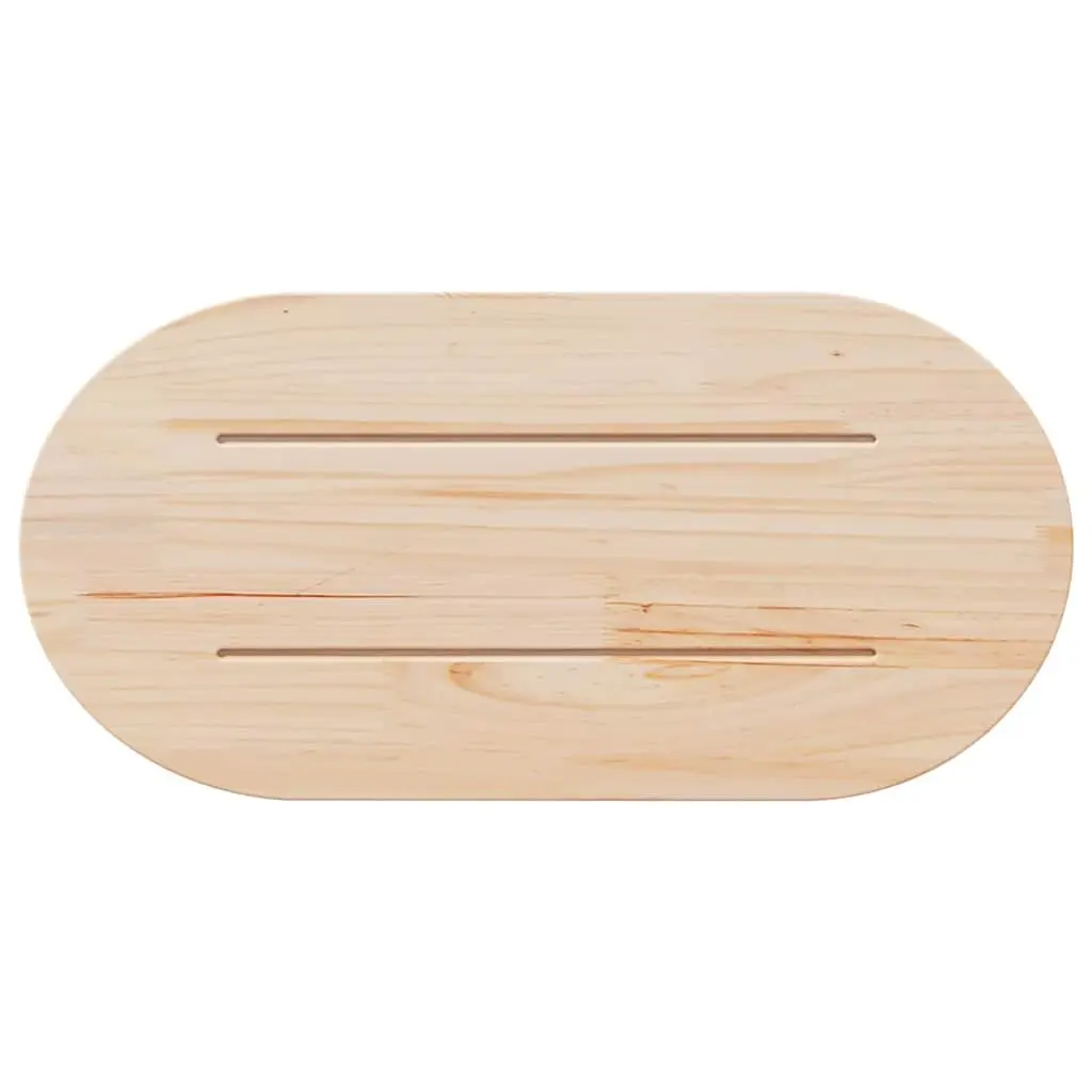 Solid Pine Wood Table Top 70x35cm