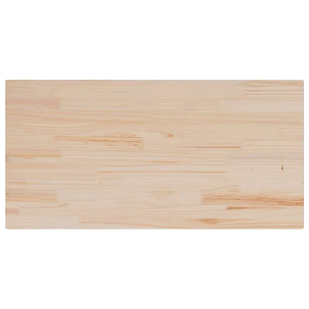 Solid Pine Wood Table Top 110x55cm Rectangular Wooden Surface Coffee Dining