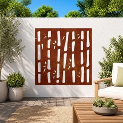 Garden Wall Decoration 55x55 cm in Corten Steel