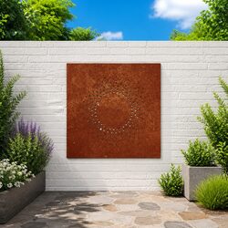 Specifications for 55x55 cm Corten Steel Sun Wall Art