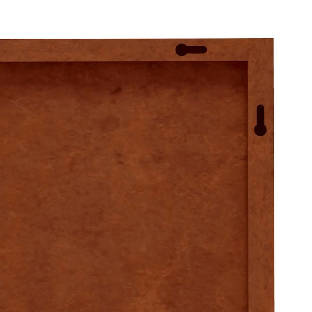 Garden Wall Art Decoration 105x55 cm Corten Steel Leaf Design Outdoor Metal